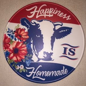 Pioneer Woman: Happiness Is Homemade 14 Inch Round Metal Wall Decor